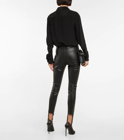 Shop 3x1 N.y.c. 3x1 N. Y.c. Skinny Stirrup High-rise Jeans In Black