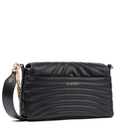Shop Givenchy 4g Padded Leather Shoulder Bag In Black
