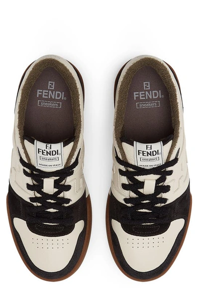 Shop Fendi Ff Match Sneaker In Nero/ Milk/ Nero
