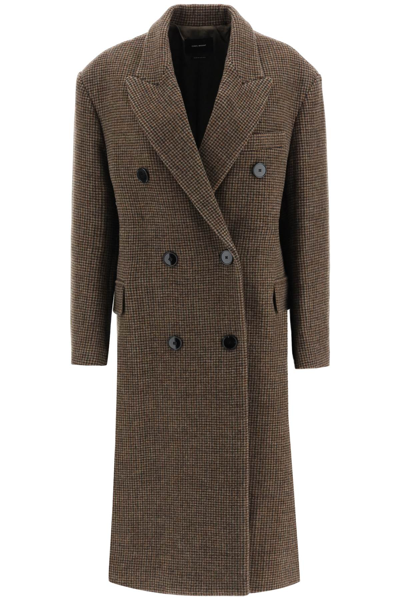 Shop Isabel Marant Virgin Wool Lojimiko Coat In Brown