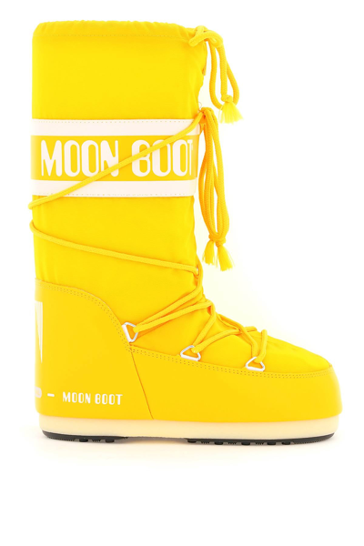 Shop Moon Boot Snow Boots Icon In Yellow