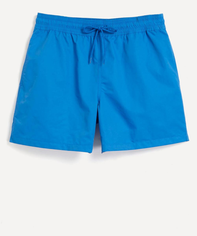 Shop Colorful Standard Mens Classic Swim Shorts In Pacific Blue