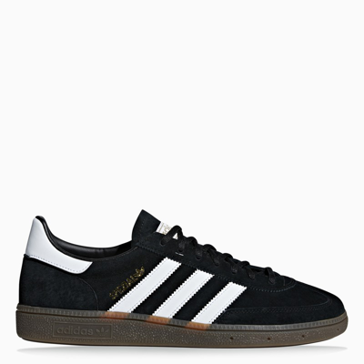 Shop Adidas Originals Black Suede Handball Spezial Sneakers