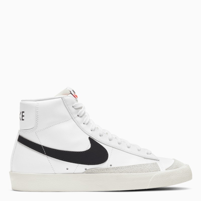Shop Nike White Leather Blazer Mid '77 Vintage Sneakers