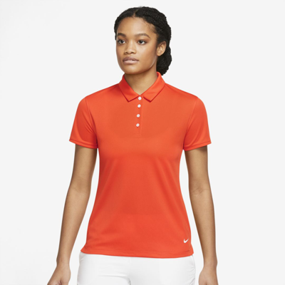 Shop Nike Women's Dri-fit Victory Golf Polo In Orange