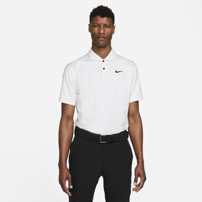 Shop Nike Men's Dri-fit Vapor Striped Golf Polo In White