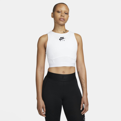Shop Nike Women's Air Ribbed Tank Top In White