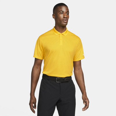 Shop Nike Men's Dri-fit Victory Golf Polo In Yellow