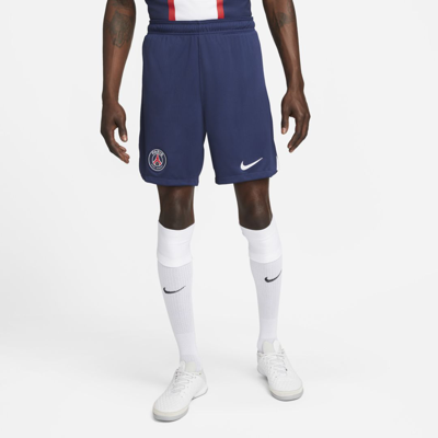 Shop Nike Paris Saint-germain 2022/23 Stadium Home  Men's Dri-fit Soccer Shorts In Blue