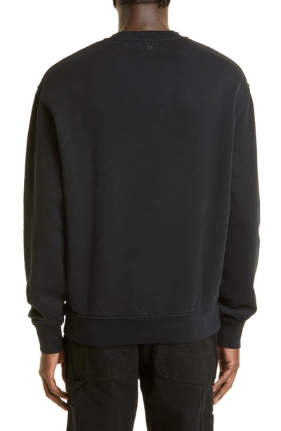 Shop Ami Alexandre Mattiussi Embroidered Logo Organic Cotton Sweatshirt In Black