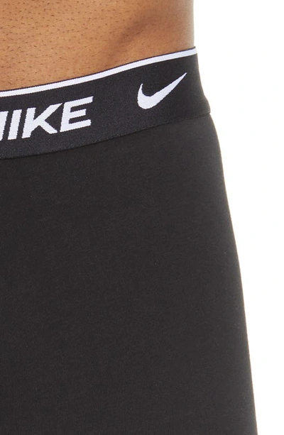 Nike Dri-fit Essential 3-pack Stretch Cotton Boxer Briefs In Black