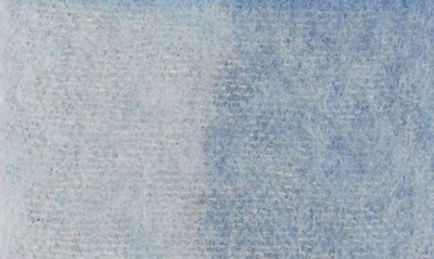 Shop Acne Studios Vally Plaid Alpaca, Wool & Mohair Blend Scarf In Pastel Blue/ Beige