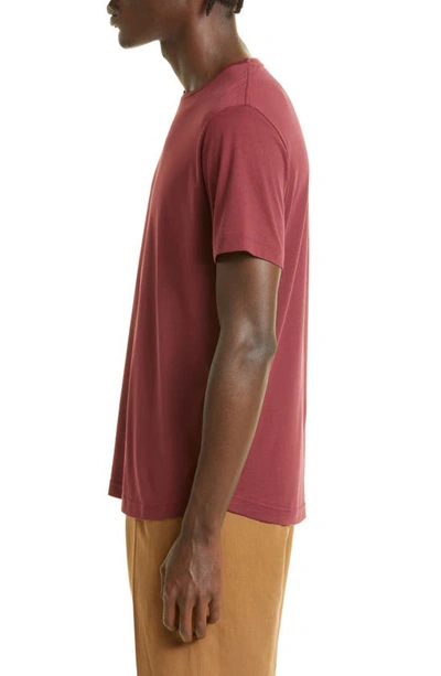 Shop Loro Piana Silk & Cotton T-shirt In R07scherokee Red