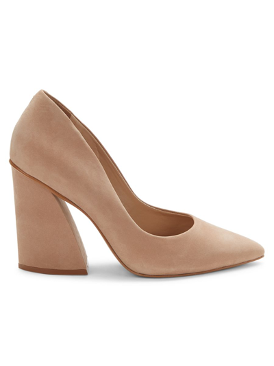 Shop Saks Fifth Avenue Women's Patent Leather Pumps In Beige