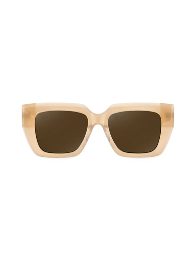 Shop Aqs Women's 47mm Square Sunglasses In Nude