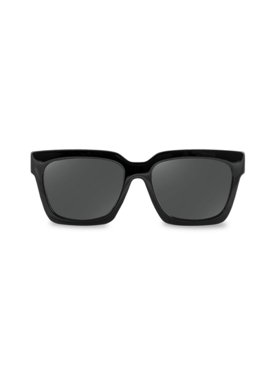 Shop Aqs Women's 47mm Square Sunglasses In Black