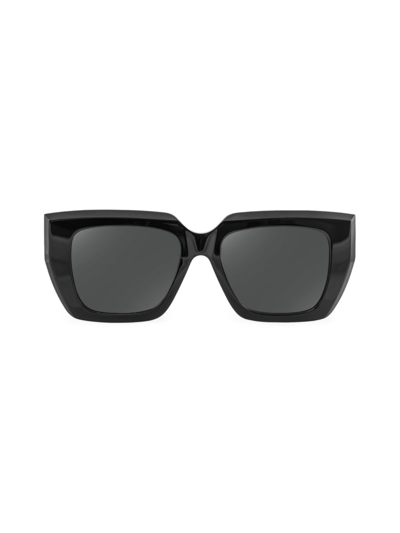 Shop Aqs Women's 47mm Square Sunglasses In Black