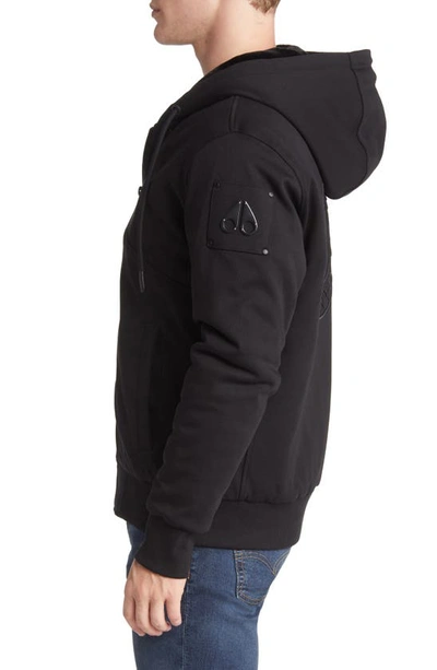 Shop Moose Knuckles Tilden Water Repellent Faux Fur Lined Jacket In Black W/ Black