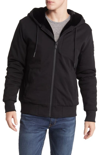 Shop Moose Knuckles Tilden Water Repellent Faux Fur Lined Jacket In Black W/ Black