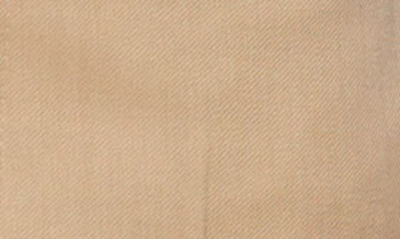 Shop Canali Flat Front Wool Trousers In Tan