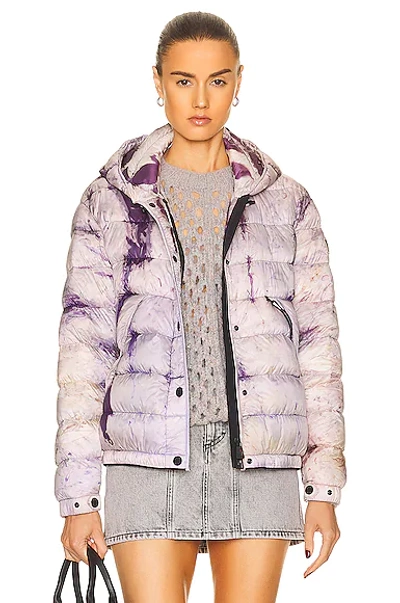 Shop Moncler Rives Bomber Jacket In Tie Dye Multi