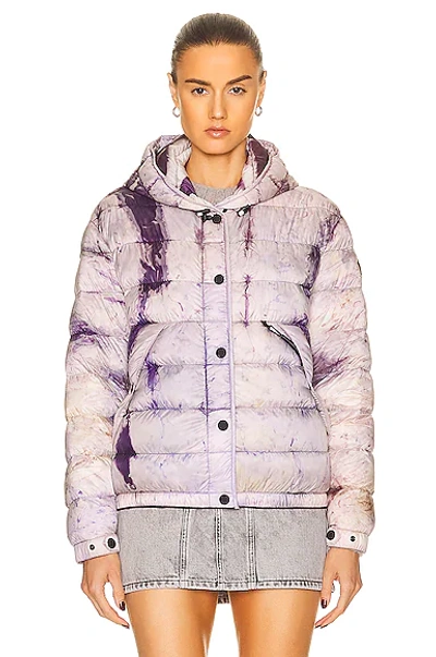 Shop Moncler Rives Bomber Jacket In Tie Dye Multi