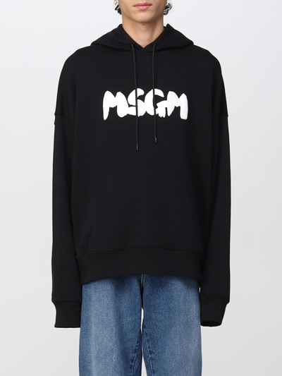 Shop Msgm Sweatshirt  Men Color Black