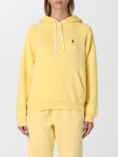 Shop Polo Ralph Lauren Sweatshirt  Woman In Yellow