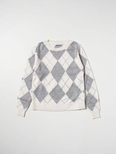 Shop Monnalisa Sweater  Kids Color White