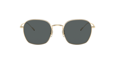Oliver Peoples Ov1307st Brushed Gold Sunglasses In Midnight Express Polar