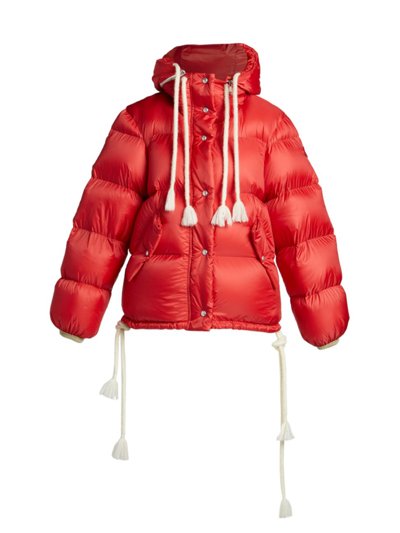 Shop Moncler Genius Women's Runway 2 Moncler 1952 Sydow Down Puffer Jacket In Red
