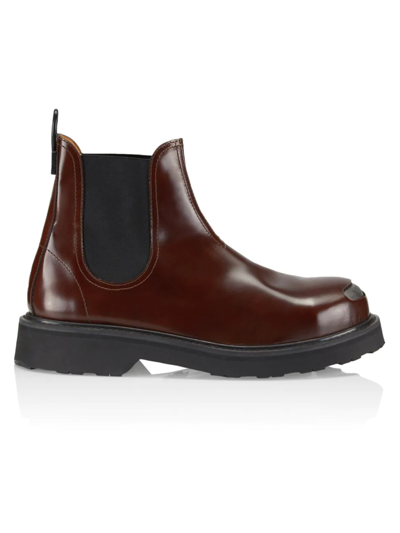 Shop Kenzo Men's Smile Chelsea Boots In Moroccan Brown