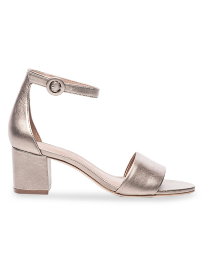 Shop Bernardo Women's Belinda Mid-heel Sandal In Platinum