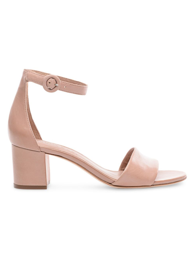 Shop Bernardo Belinda Mid-heel Sandal In Blush