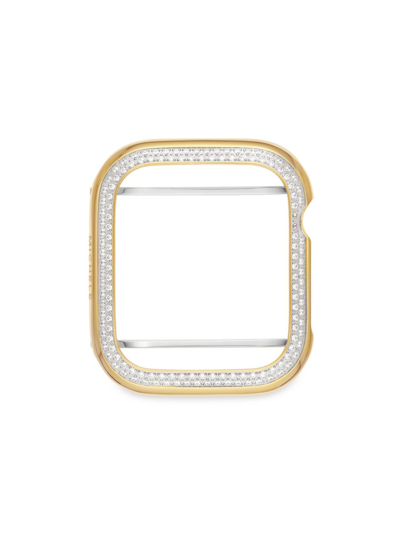 Shop Michele 18k-gold-plated & Diamond Apple Watch Case/40mm