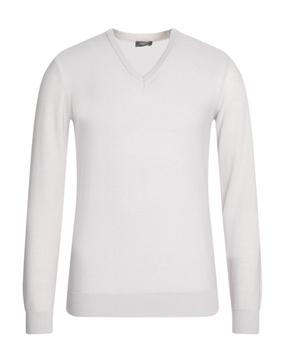 Shop Rossopuro Man Sweater Light Grey Size 5 Wool