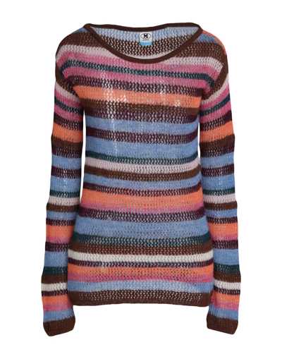 Shop M Missoni Woman Sweater Pastel Blue Size L Alpaca Wool, Polyamide, Wool
