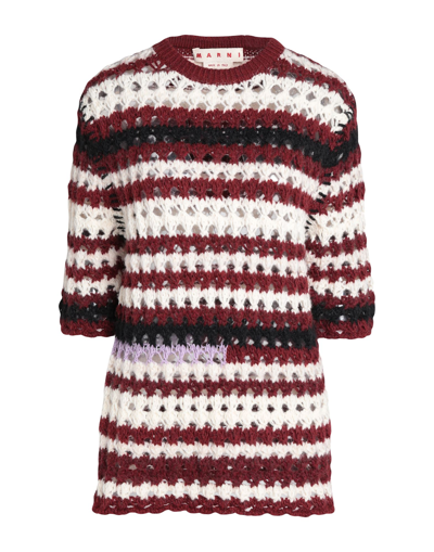 Shop Marni Woman Sweater Rust Size 6 Polyamide, Wool, Alpaca Wool, Cotton, Mohair Wool In Red