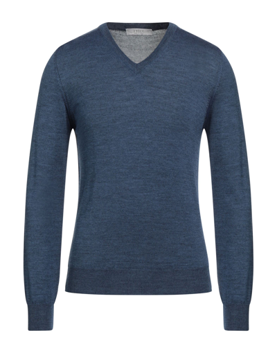 Shop Vneck Sweaters In Slate Blue