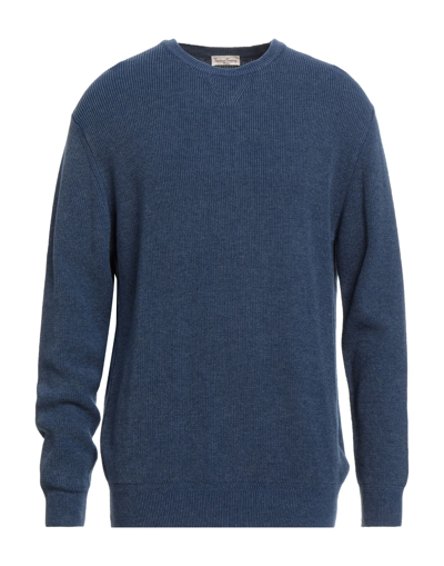 Shop Cashmere Company Man Sweater Blue Size 46 Wool, Cotton, Cashmere