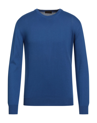 Shop Altea Man Sweater Bright Blue Size Xl Cotton