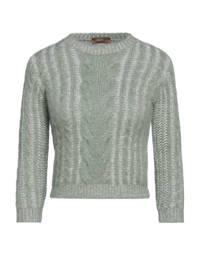 Shop Agnona Sweaters In Sage Green