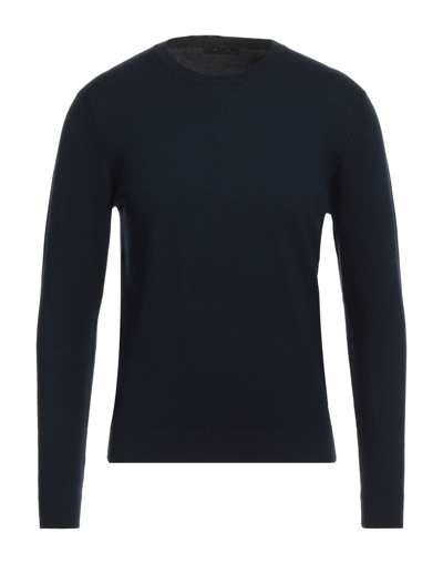 Shop Diktat Man Sweater Midnight Blue Size Xxl Viscose, Polyamide, Acrylic, Cashmere
