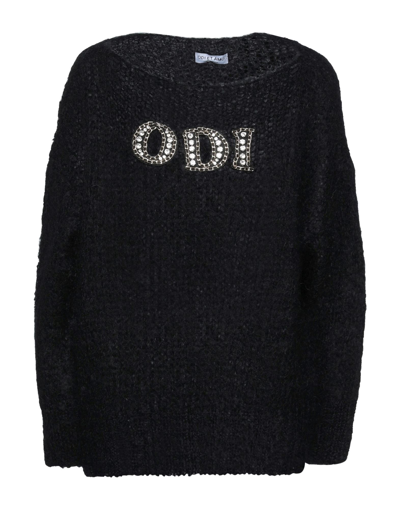 Shop Odi Et Amo Woman Sweater Black Size 4 Mohair Wool, Wool, Polyamide