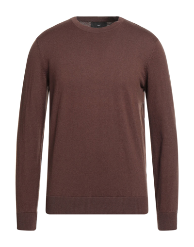 Shop Liu •jo Man Man Sweater Cocoa Size S Cotton, Polyamide, Wool, Cashmere In Brown