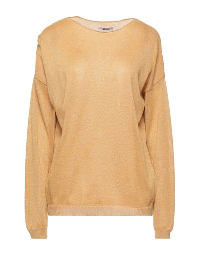 Shop Jijil Woman Sweater Ocher Size 10 Viscose, Polyamide, Metallic Polyester In Yellow