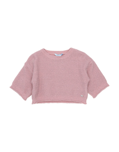 Shop Mayoral Toddler Girl Sweater Pastel Pink Size 3 Acrylic, Polyamide, Elastane