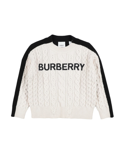 Shop Burberry Sweaters In Ivory