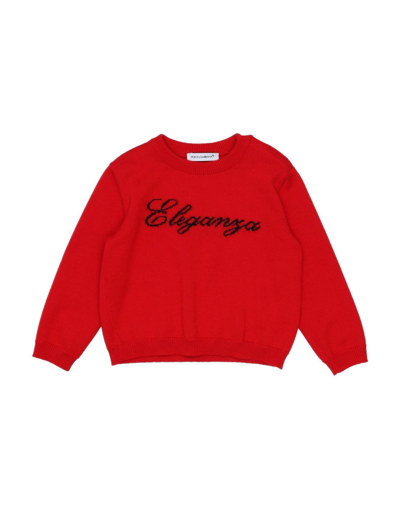 Shop Dolce & Gabbana Newborn Girl Sweater Red Size 3 Virgin Wool