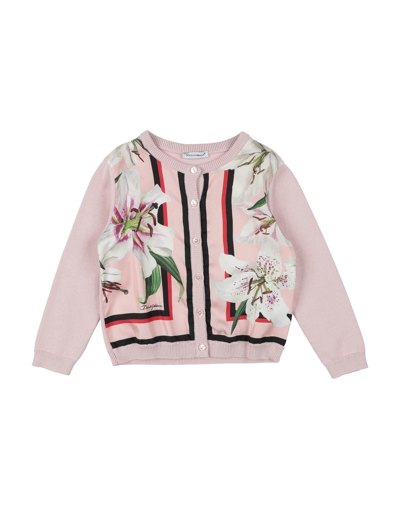 Shop Dolce & Gabbana Cardigans In Light Pink